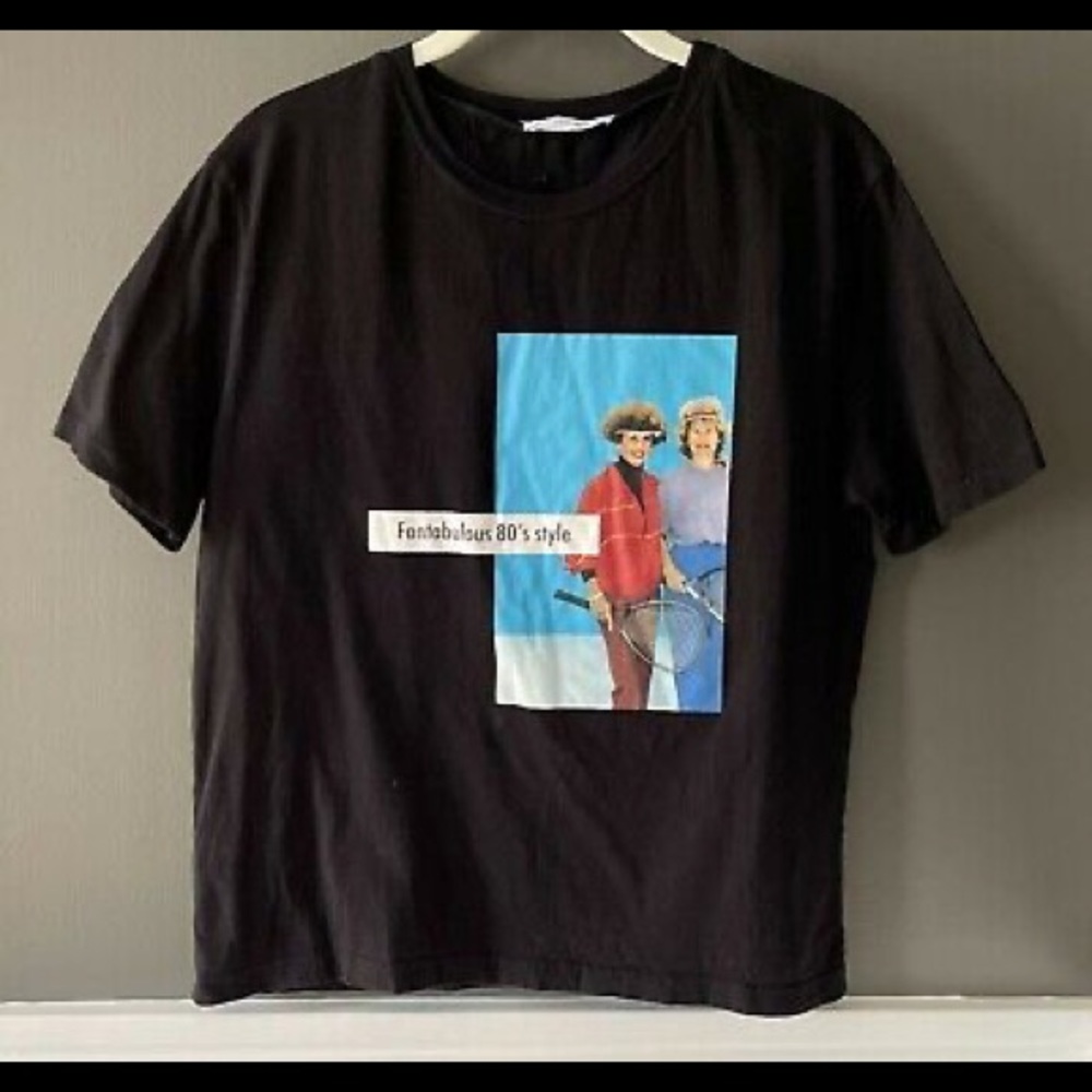 Zara Graphic Crewneck Short-sleeve T-Shirt